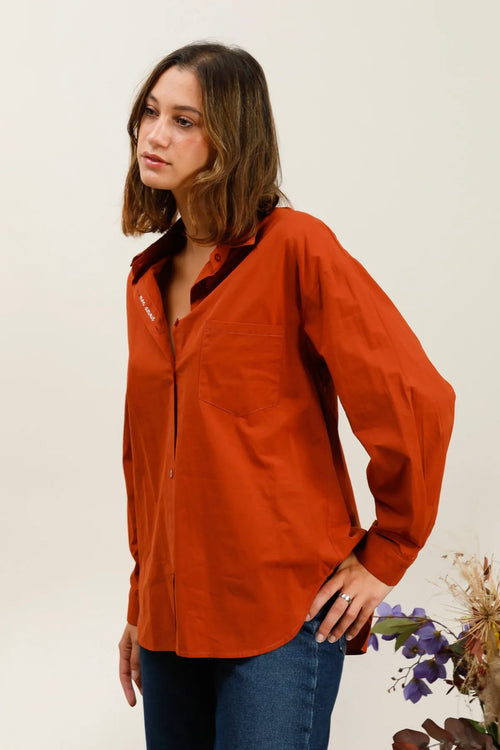 Chemise brodée ,mon amour