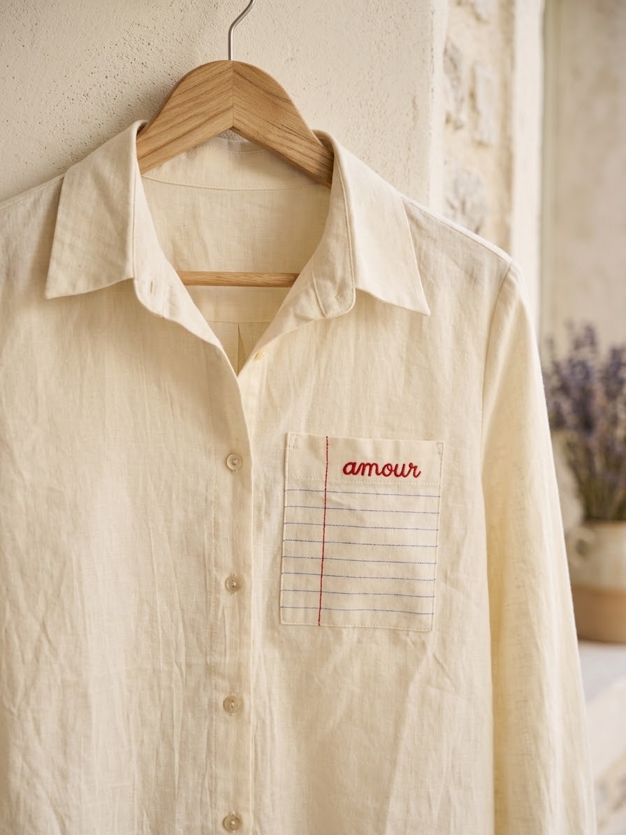 Chemise poche écolier « Amour »